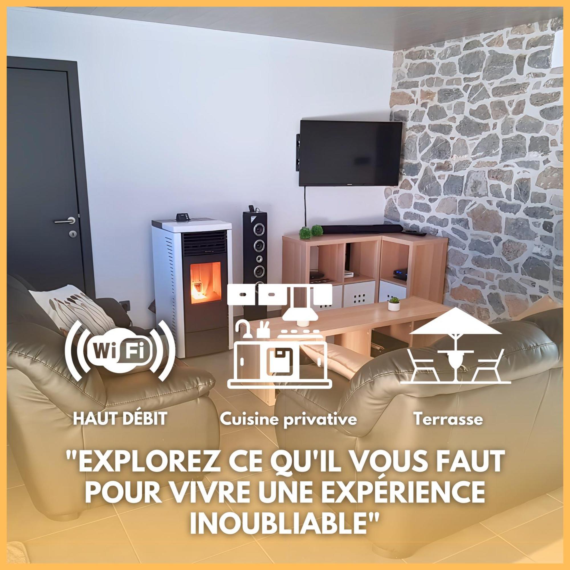 Au Chant Des Roches - Parking - Wifi - Terrasse - Chambres Familiales - Cerfontaine Ngoại thất bức ảnh